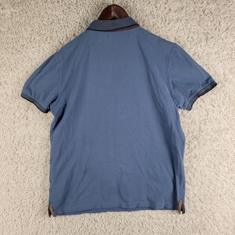 Hugo Boss Orange Polo Shirt Men's Size XL Blue Short Sleeve Pique Cotton - Picture 4 of 15